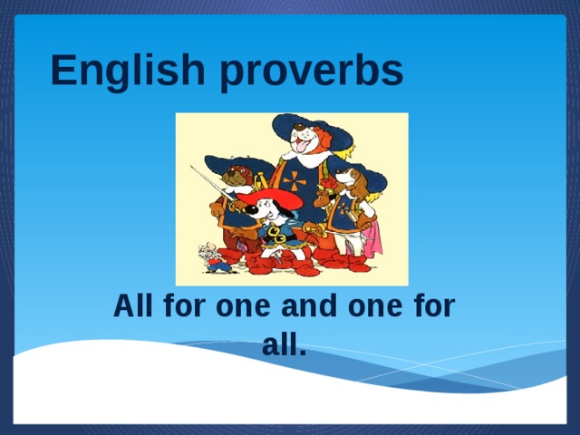 English proverbs