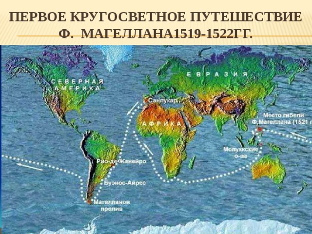 Первое Кругосветное путешествие Ф. Магеллана1519-1522гг.